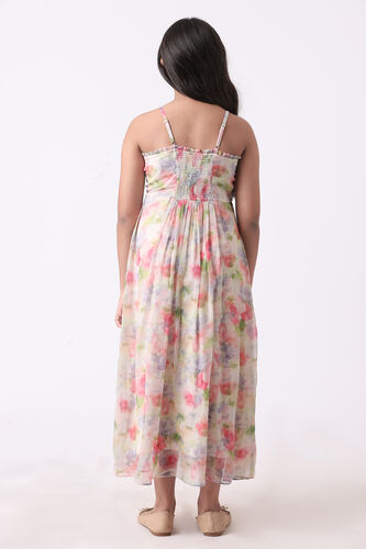 Multi Color Floral Flared Gown, Multi Color, image 5